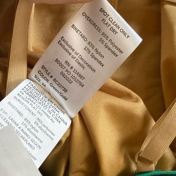 Revolution “Girls Night Out” Green Gold Sequin Girls Dance Dress Size SA - Picture 8 of 9